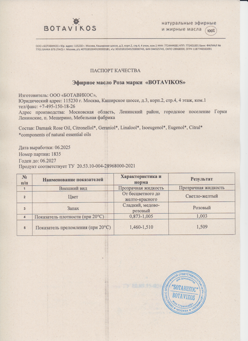 Паспорт №062025